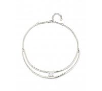 UNOde50 Anima Double Silver Plated Necklace with White Zirconia