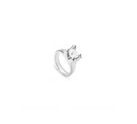 UNOde50 Anima Sterling Silver Plated White Zirconia Ring ANI0805BLNMTL - - Size 18