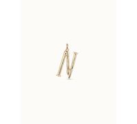 UNOde50 Gimme An N Golden Metal Charm - Silver Plated