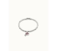 UNOde50 Luxury Sterling Silver Pink Bracelet - M - Sterling Silver Plated / Metal Alloy