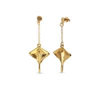 UNOde50 Metal Alloy 18K Gold Plated Long Chain Stingray Earrings PEN1009ORO000 - Alloy / 18k Gold Plated