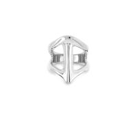 UNOde50 Metal Alloy Sterling Silver Plated Stingray Structure Ring - Size 12 - Sterling Silver Plated / Alloy