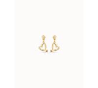 UNOde50 One Love Golden Metal Earrings PEN0887ORO0000U - Bold Statement - Silver Plated