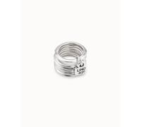 UNOde50 Prisoner Silver Metal Ring - Size 12 - Silver Plated