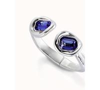 UNOde50 Purple Crystal Sterling Silver Bracelet - Size M - Silver Plated / Crystal