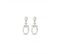 UNOde50 Serotonin Silver Plated Medium Link Earrings PEN0944MTL0000U -