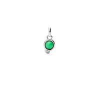 UNOde50 Sterling Silver Plated Hazte Green Stone Charm CHA0267VRDMTL0U - - Sterling Silver Plated / Metal Alloy