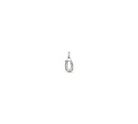 UNOde50 Sterling Silver Plated Hazte Silver Letter U Charm - Sterling Silver Plated / Metal Alloy