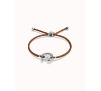UNOde50 Sterling Silver Plated Ser Diferente Camel Brown Bracelet - Sterling Silver Plated / Metal Alloy