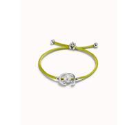 UNOde50 Sterling Silver Plated Ser Diferente Lime Green Bracelet PUL2505VDLMTL0M - Sterling Silver Plated / Metal Alloy