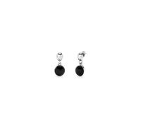 UNOde50 Sterling Silver Plated Ser Fascinante Black Earrings - Sterling Silver Plated / Metal Alloy