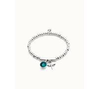 UNOde50 Sterling Silver Plated Ser Fascinante Green Bracelet - M - Sterling Silver Plated / Metal Alloy