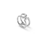 UNOde50 Sterling Silver Plated Ser Indomable White Ring ANI0816BLNMTL - - Size 12 - Sterling Silver Plated / Metal Alloy