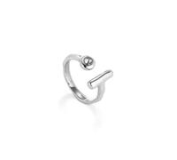 UNOde50 Sterling Silver Plated Ser Indomable White Ring ANI0817BLNMTL - - Size 12 - Sterling Silver Plated / Metal Alloy