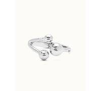 UNOde50 Sterling Silver Plated Ser Intrepida Silver Bangle Bracelet - L - Sterling Silver Plated / Metal Alloy