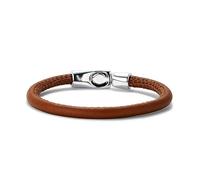UNOde50 Sterling Silver Plated Ser Natural Brown Bracelet PUL2467CAMMTL - L - Sterling Silver Plated / Metal Alloy