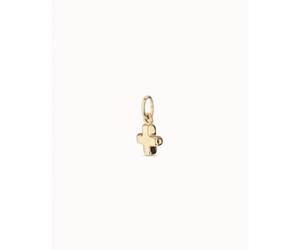 UNOde50 You Are Here Shine Golden Metal Cross Charm CHA0085ORO0000U - - Silver Plated