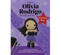 Unofficial Olivia Rodrigo Book and Crochet Kit: Includes Everything to Crochet Your Own Olivia - 4 colors of yarn, Crochet hook, Yarn & embroidery ... book (Unofficial Personality Crochet Kits)