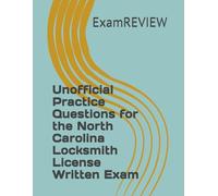 Unofficial Practice Questions for the North Carolina Locksmith License Written Exam