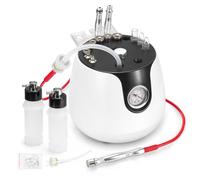 UNOISETION 3-in-1 Diamond Microdermabrasion Machine, 65-68cmHg Suction Power Professional Facial Exfoliating Tool with Barometer, 11 Replaceable Tips for Beauty Salon, Suitable for All Skin Types