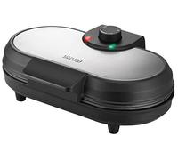 Unold Double American Pancake Maker 48165 - 2 Non-Stick Pancake Moulds - 1000W Electric - Adjustable Temperature Control - Compact Design - Easy to Clean