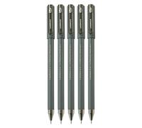 UNOMAX Ultron Top 2X Ballpoint Pens, BLACK, Fine Point (0.7mm), Pack of 5, Smooth Liquid Ball Pens, Comfort Grip, Perfect for School Office Home Use