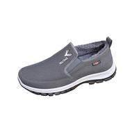 UnoSheng Shoes Black Men's Boots Fashion Casual Trainers Winter Padded Warm Women's Boots Business Shoes Men Vegan, gray, 10 UK
