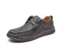 UnoSheng Shoes Men's Business Winter Shoes Extra Comfortable Durability Premium Quality Shoes Men's Running Shoes, gray, 13.5 UK