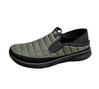 UnoSheng Shoes Men's Retro 7 Two Uses Unisex Slip On Lazy Loafers for Men Shoes Men 48, Green, 12 UK