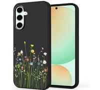 Unov Case Compatible with Galaxy S24 FE (2024) 5G Case with Design Soft TPU Shock Absorption Slim Embossed Pattern Protective (Flower Bouquet)