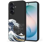 Unov Case Compatible with Galaxy S26 5G Case with Art Great Wave Design Soft TPU Shock Absorption Slim Embossed Pattern Protective Back Cover