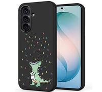 Unov Case Compatible with Galaxy S26 Plus 5G Case with Dino Rainbow Dinosaur Dragon Design Soft TPU Shock Absorption Slim Embossed Pattern Protective Back Cover
