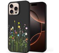Unov Case Compatible with iPhone 16 Pro (2024) 5G Case with Design Soft TPU Shock Absorption Slim Embossed Pattern Protective (Floral Bouquet)