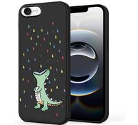 Unov Case Compatible with iPhone 16e 5G Case with Dino Rainbow Dinosaur Dragon Design Soft TPU Shock Absorption Slim Embossed Pattern Protective Back Cover