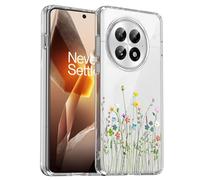 Unov Case Compatible with OnePlus 13 5G Clear with Design Soft TPU Shock Absorption Slim Embossed Pattern Protective 6.82 inch(Floral Bouquet)