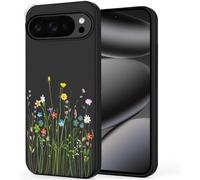 Unov Case Compatible with Pixel 10 Pro XL (2025) 5G Case with Floral Bouquet Flower Girly Design Soft TPU Shock Absorption Slim Embossed Pattern Protective Back Cover