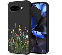 Unov Case Compatible with Pixel 9a (2025) 5G Case with Floral Bouquet Flower Girly Design Soft TPU Shock Absorption Slim Embossed Pattern Protective Back Cover