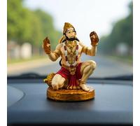 UNOVATE Hanuman Idol for Car Dashboard, Home, Office Desk - Bajrang Bali Murti for Protection from Negative Energy, Good Luck, Success and Prosperity