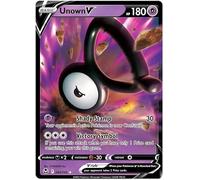 Unown V 065/195 Ultra-Rare Rare Pokemon Card (SWSH Silver Tempest) + 1x TitanCards® Toploader