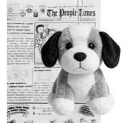 Unpadded Puppy Plush Chew Toy - Crinkle Paper & Squeaker Interactive Plaything | Soft Pet-Safe Teething Toy for Curious Puppies