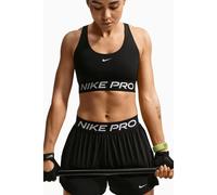 Nike Womens Training Pro 365 Dri-FIT Light Support Sports Bra, Black/White, Size L, Women Black/White