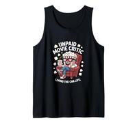 Unpaid Movie Critic Living The CNA Life Funny Popcorn Art Tank Top