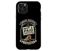 Unpaid Peaceful Not A Paid Protester Funny Pro Democracy Case for iPhone 11 Pro