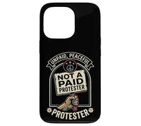 Unpaid Peaceful Not A Paid Protester Funny Pro Democracy Case for iPhone 13 Pro