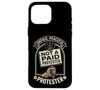 Unpaid Peaceful Not A Paid Protester Funny Pro Democracy Case for iPhone 16 Pro Max