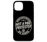 Unpaid Peaceful Not A Paid Protester No Kings Pro Democracy Case for iPhone 13