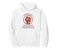 Unpaid Peaceful Protester Defend Democracy Freedom Pullover Hoodie