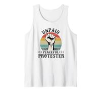 Unpaid Peaceful Protester Defend Democracy Freedom Tank Top