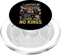 Unpaid Peaceful Protester No Kings Funny Pro Democracy Cat PopSockets PopGrip for MagSafe