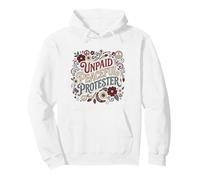 Unpaid Peaceful Protester, No Kings, Red White and Blue Pullover Hoodie